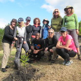 Every slackpacker gets to plant a tree as part of the Stinkhoutsbos Forest Restoration project on Flower Valley Conservation Trust